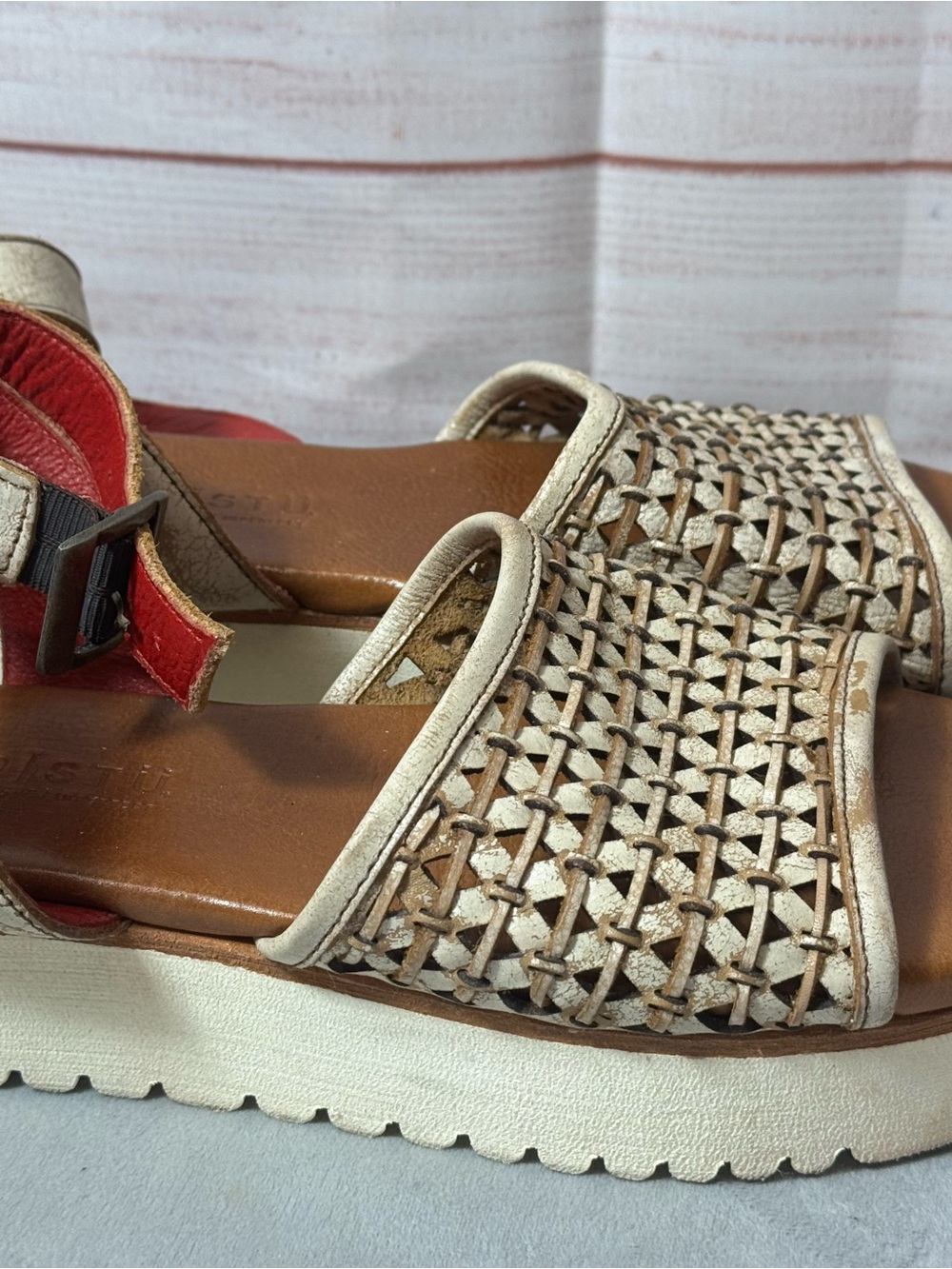 BED|STU Brista Leather Sandals shoes size 7.5